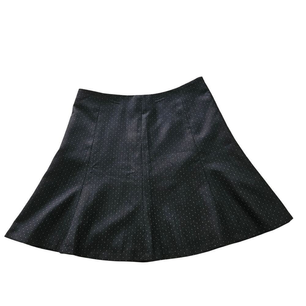 Ann Taylor Wool A-Line Polka Dot Knee-Length Skirt. Size 8 Medium - Picture 3 of 7